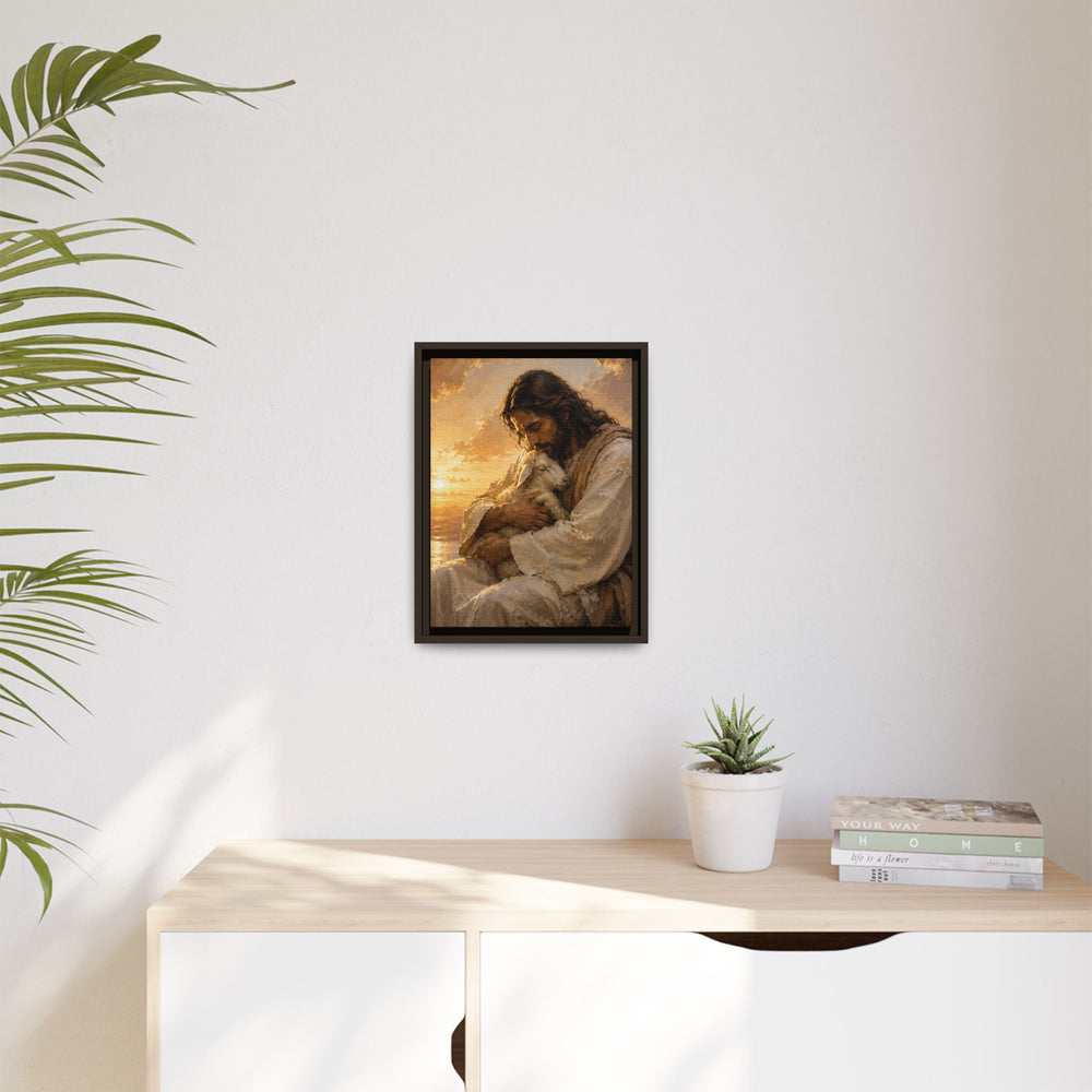 Comfort in His Presence – Framed Canvas