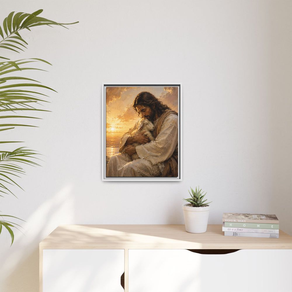 Comfort in His Presence – Framed Canvas