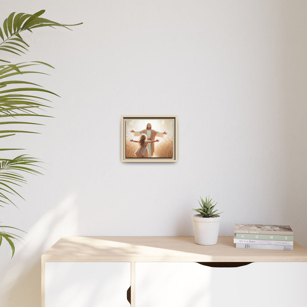 With Open Arms – Framed Canvas