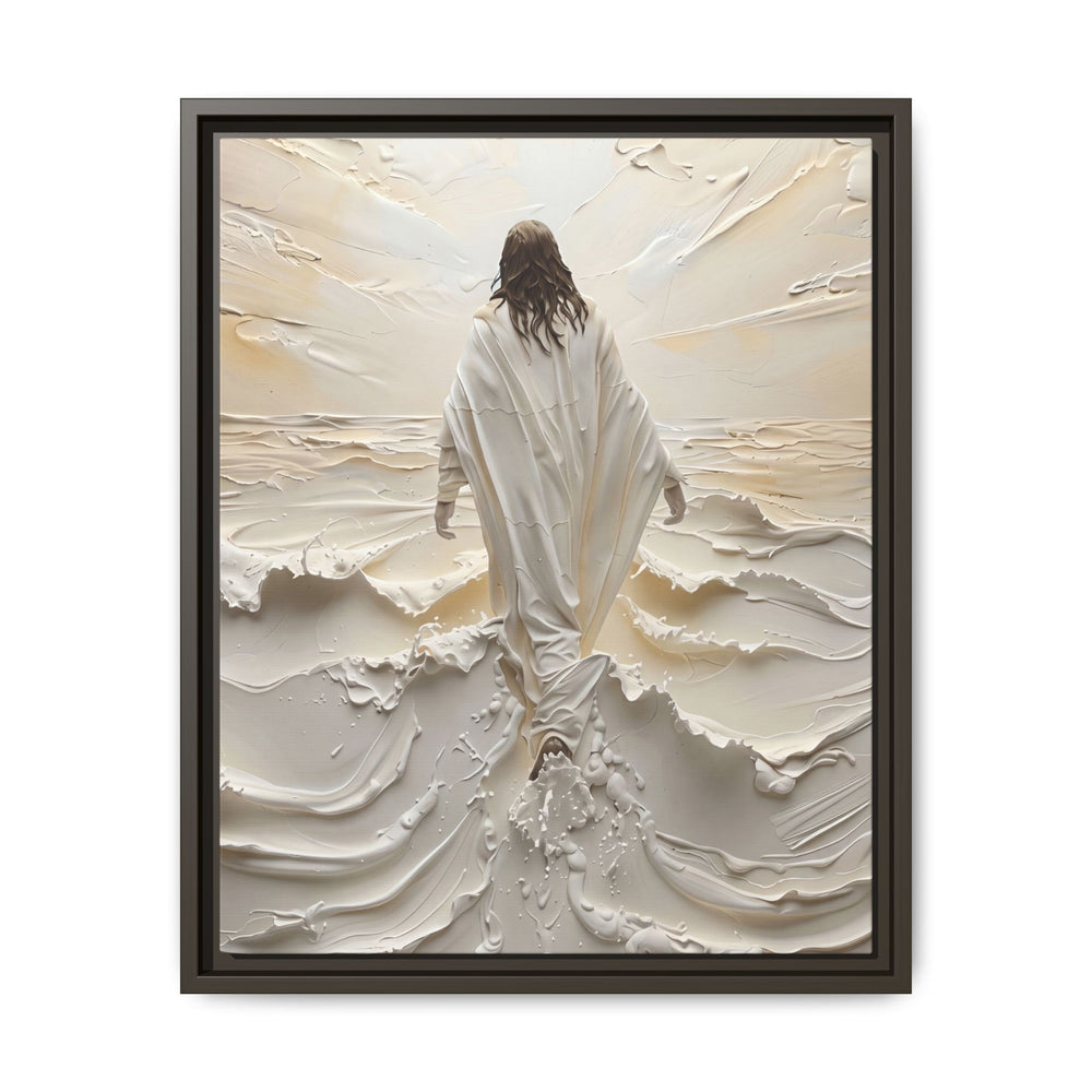 Christ Upon the Waves – Framed Canvas