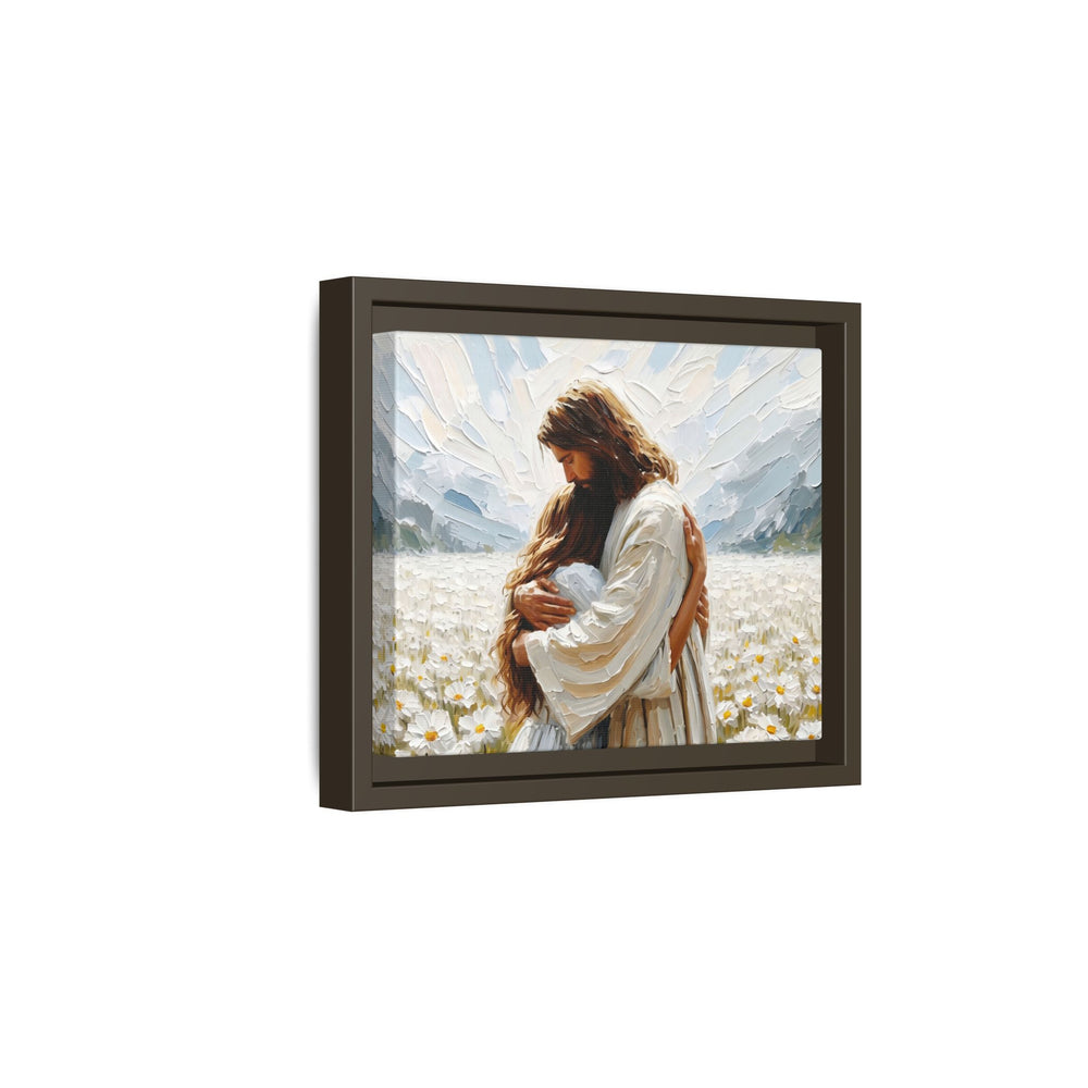 Held by Jesus – Framed Canvas