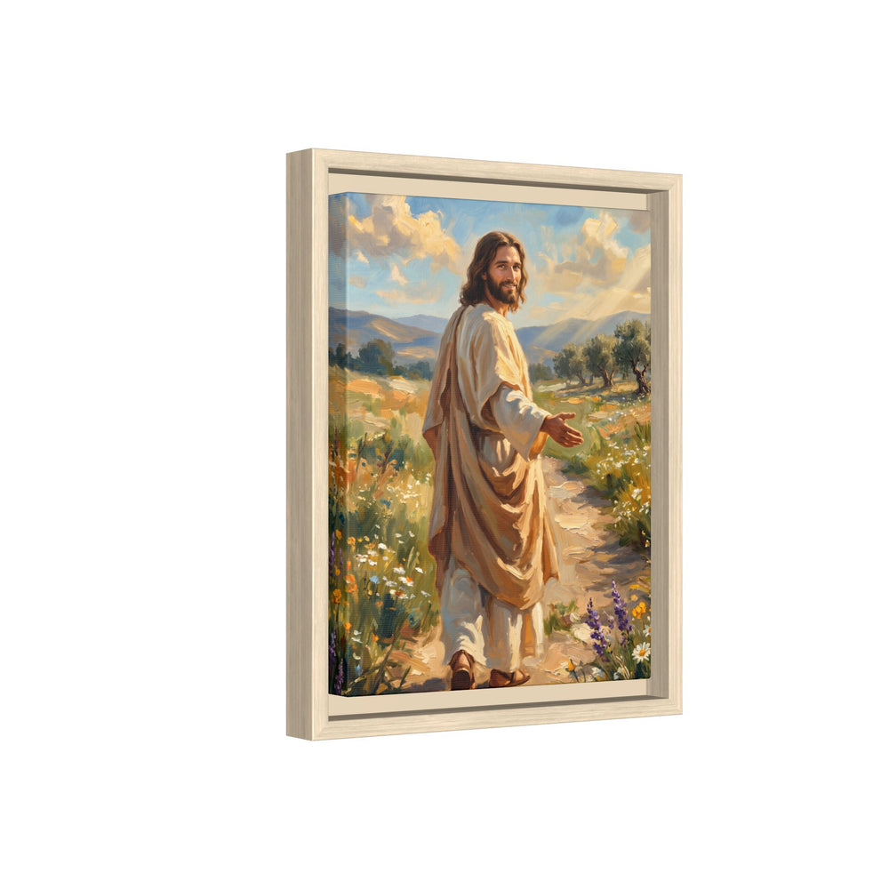 Running to Jesus – Framed Canvas