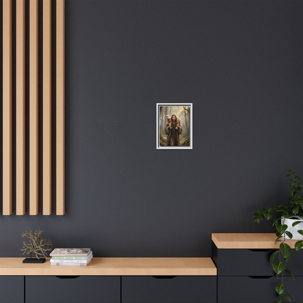 Jesus and the Child – Framed Canvas