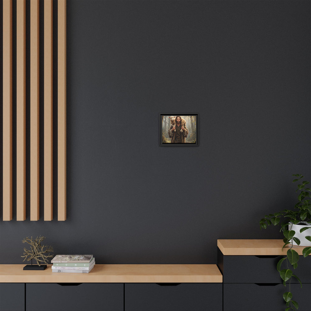 Jesus and the Child – Framed Canvas