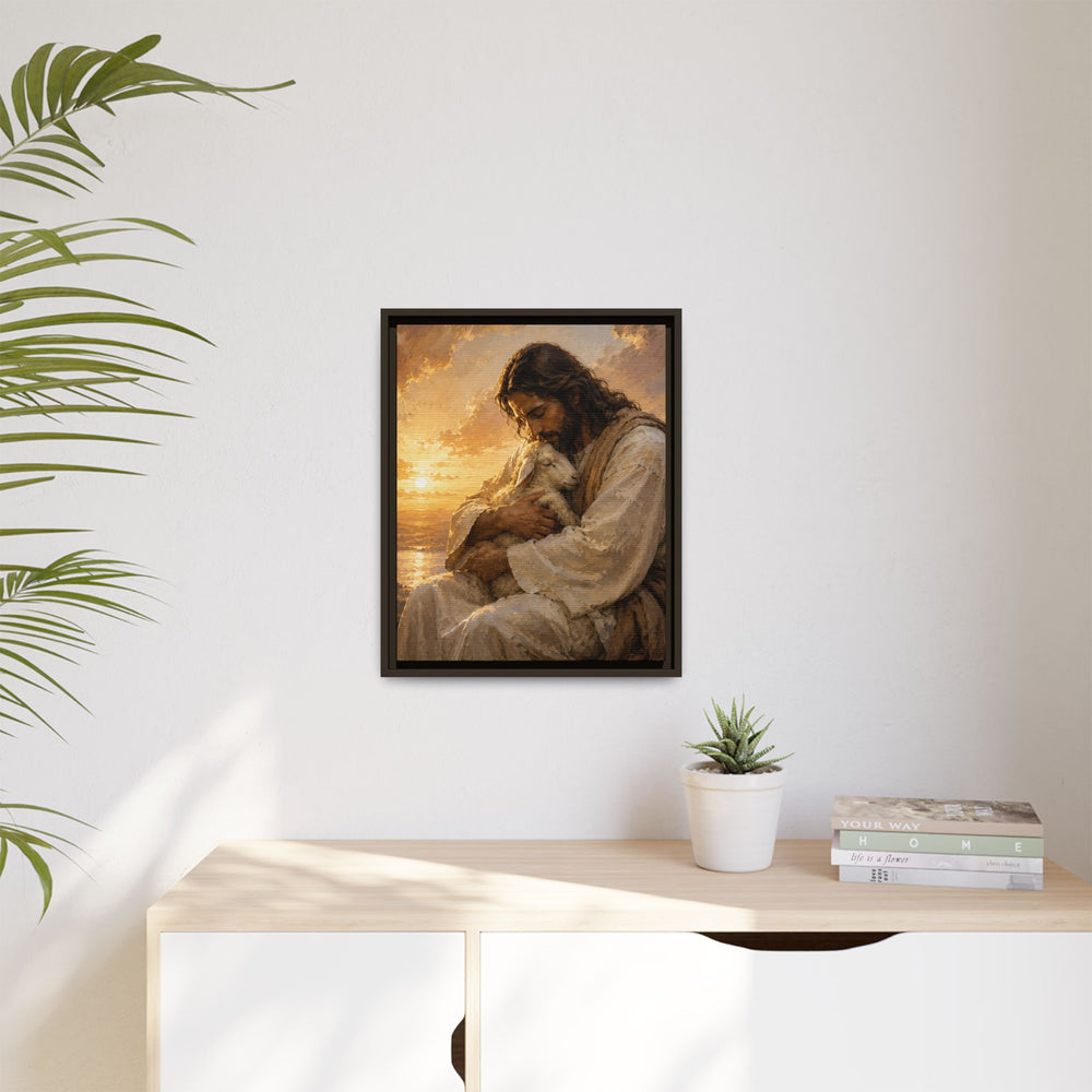 Comfort in His Presence – Framed Canvas