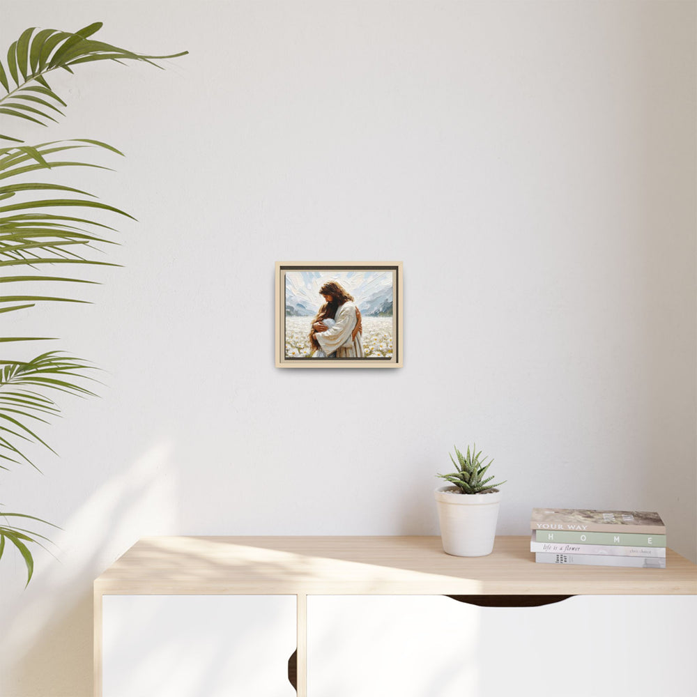 Held by Jesus – Framed Canvas