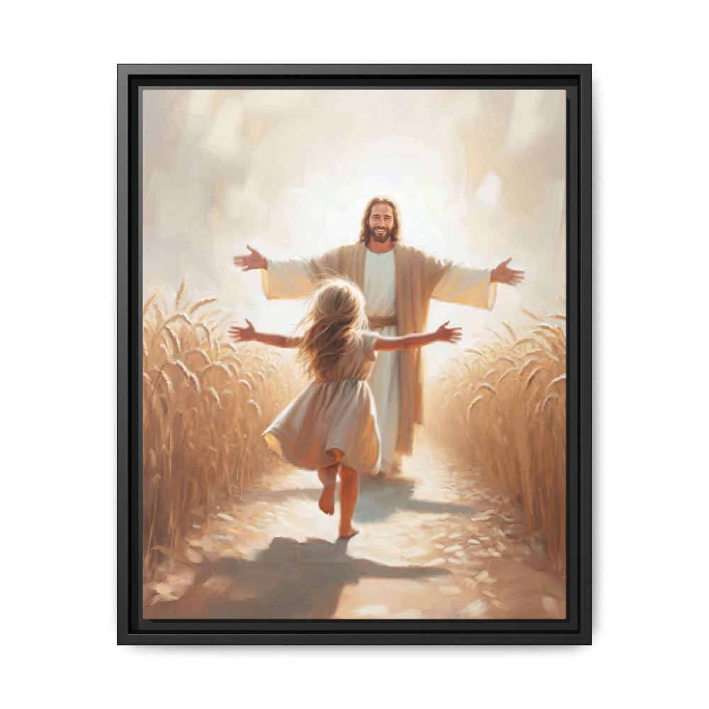 With Open Arms – Framed Canvas
