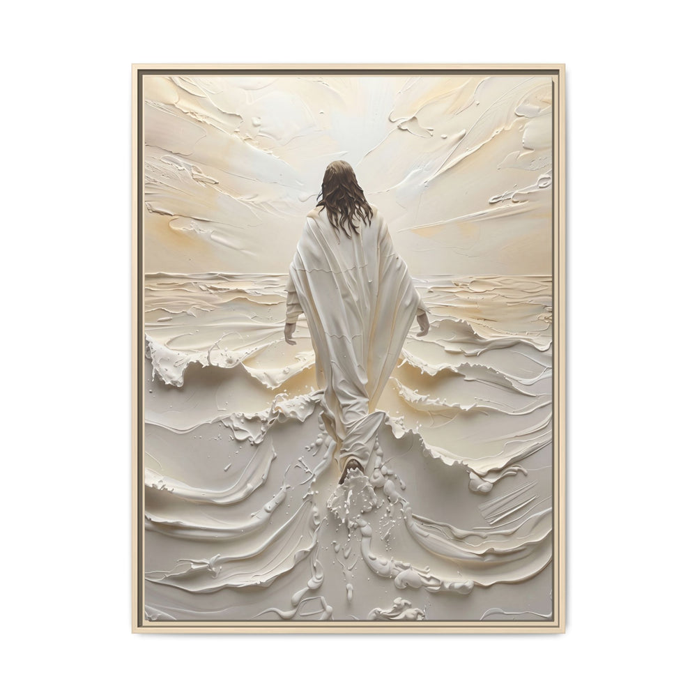 Christ Upon the Waves – Framed Canvas