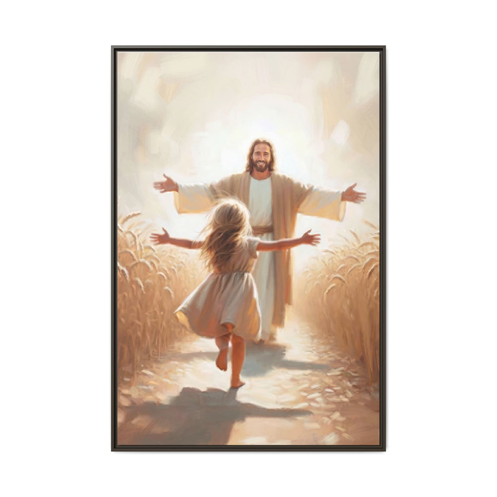 With Open Arms – Framed Canvas