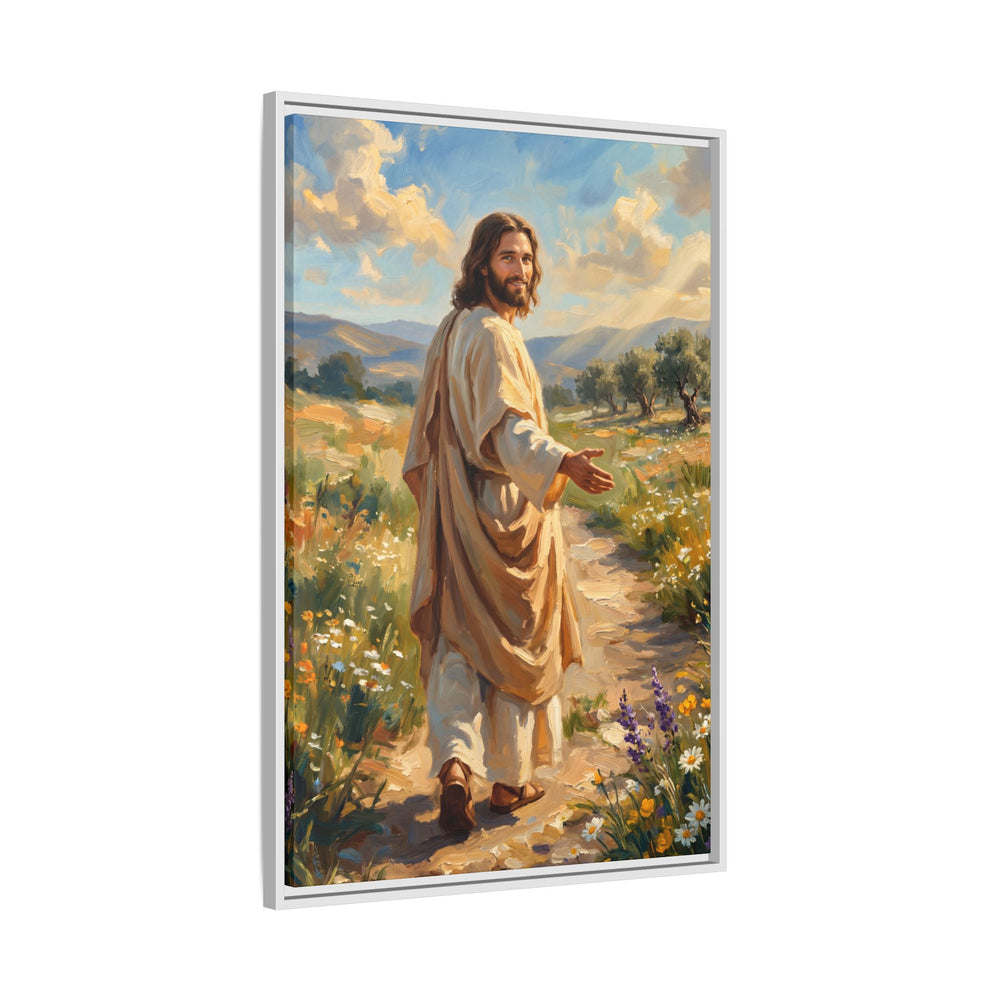 Running to Jesus – Framed Canvas