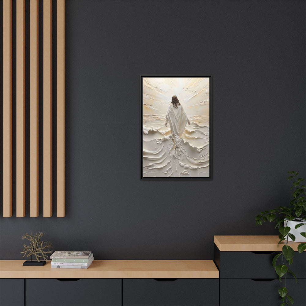 Christ Upon the Waves – Framed Canvas