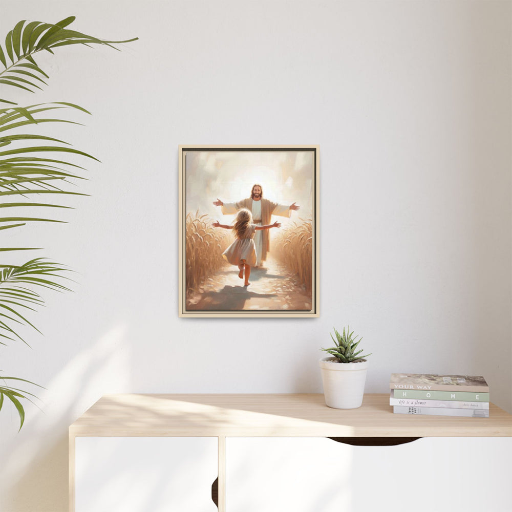 With Open Arms – Framed Canvas