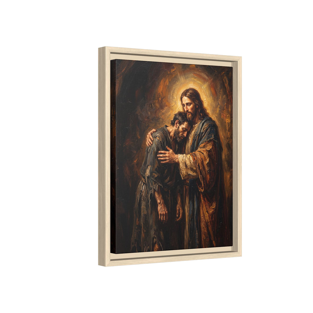 The Embrace of Christ – Framed Canvas