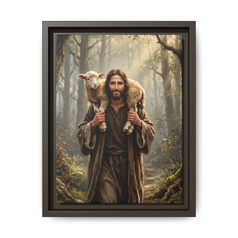 Jesus and the Child – Framed Canvas