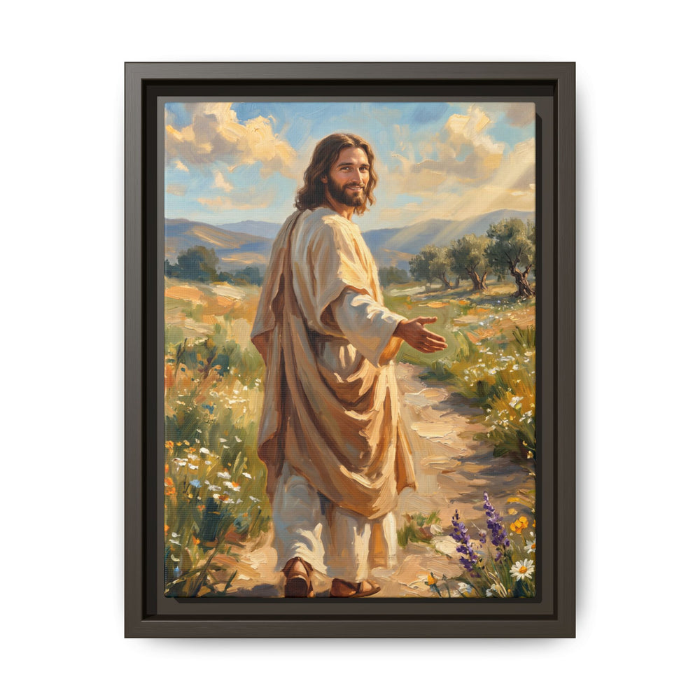 Running to Jesus – Framed Canvas