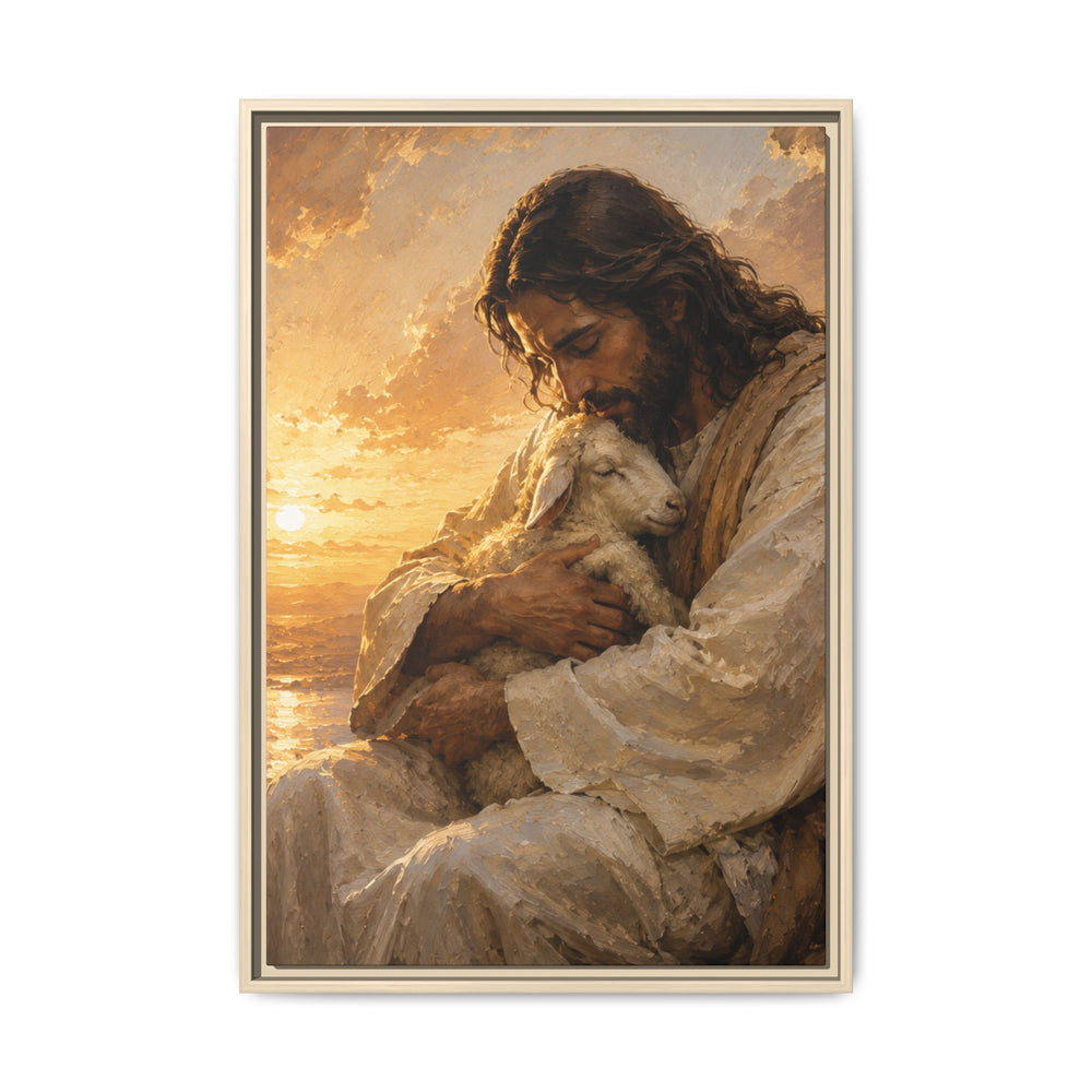 Comfort in His Presence – Framed Canvas