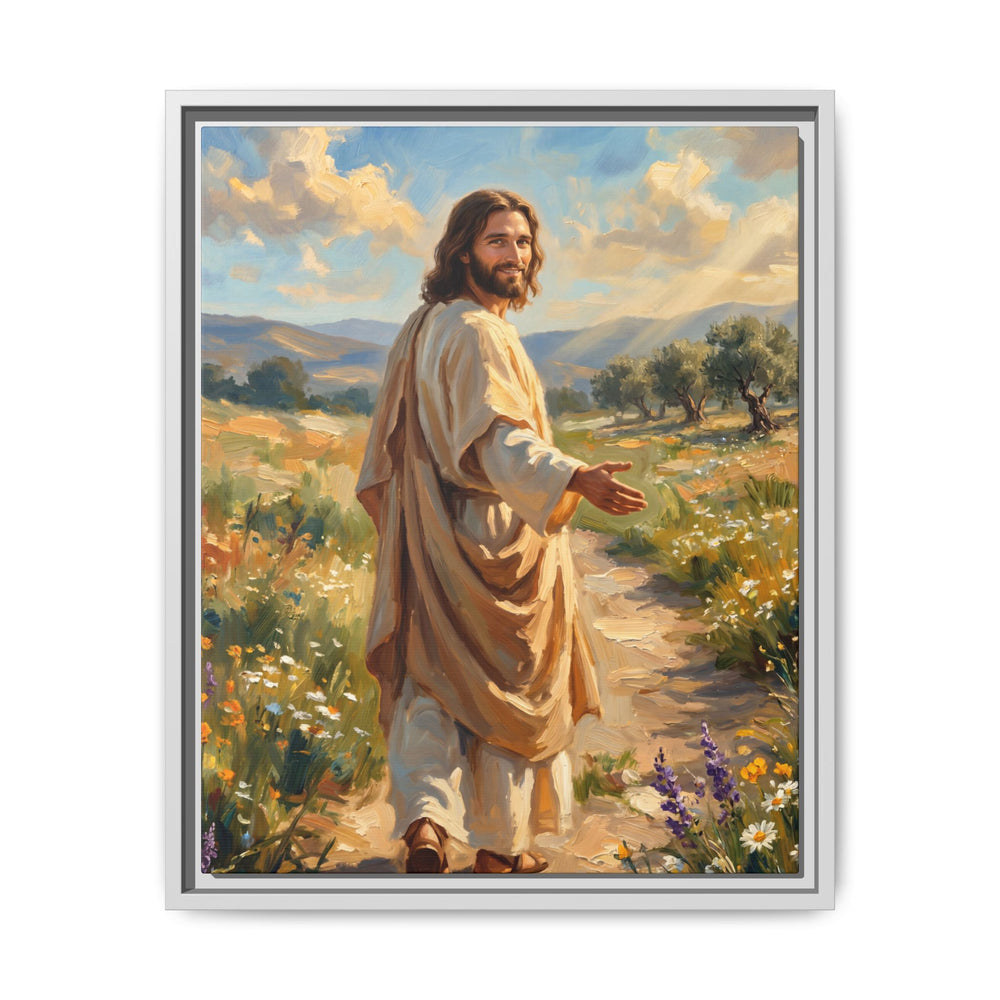 Running to Jesus – Framed Canvas
