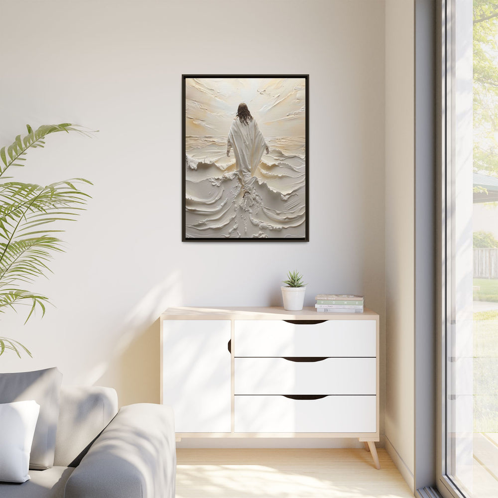 Christ Upon the Waves – Framed Canvas