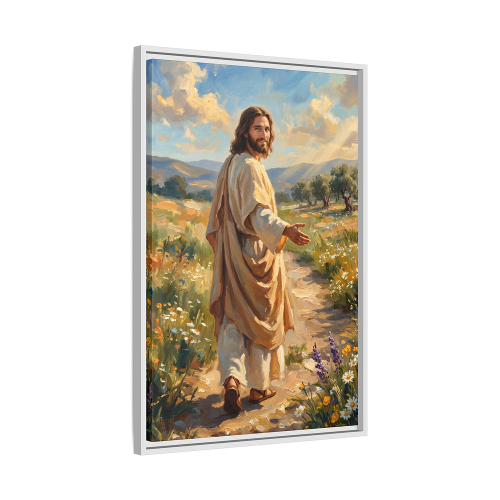 Running to Jesus – Framed Canvas