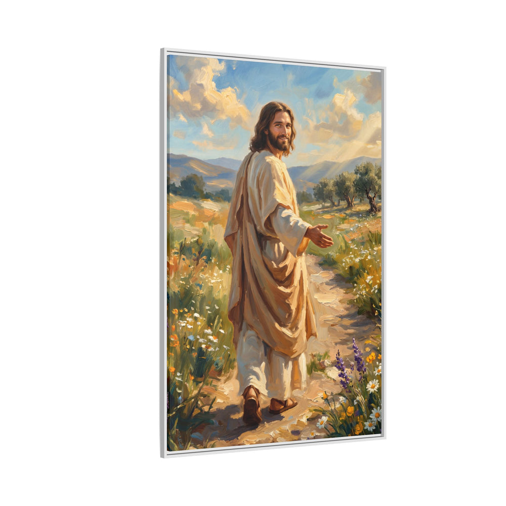 Running to Jesus – Framed Canvas