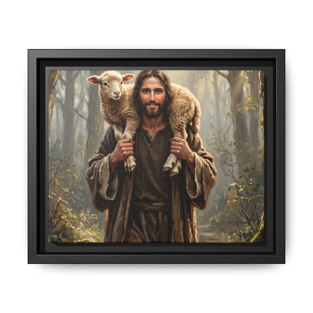Jesus and the Child – Framed Canvas