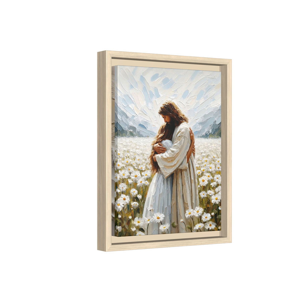 Held by Jesus – Framed Canvas