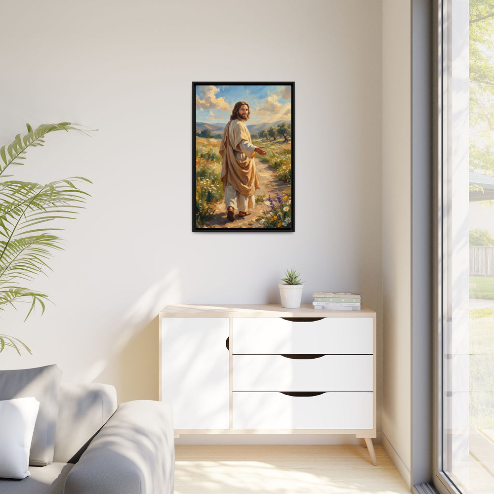 Running to Jesus – Framed Canvas