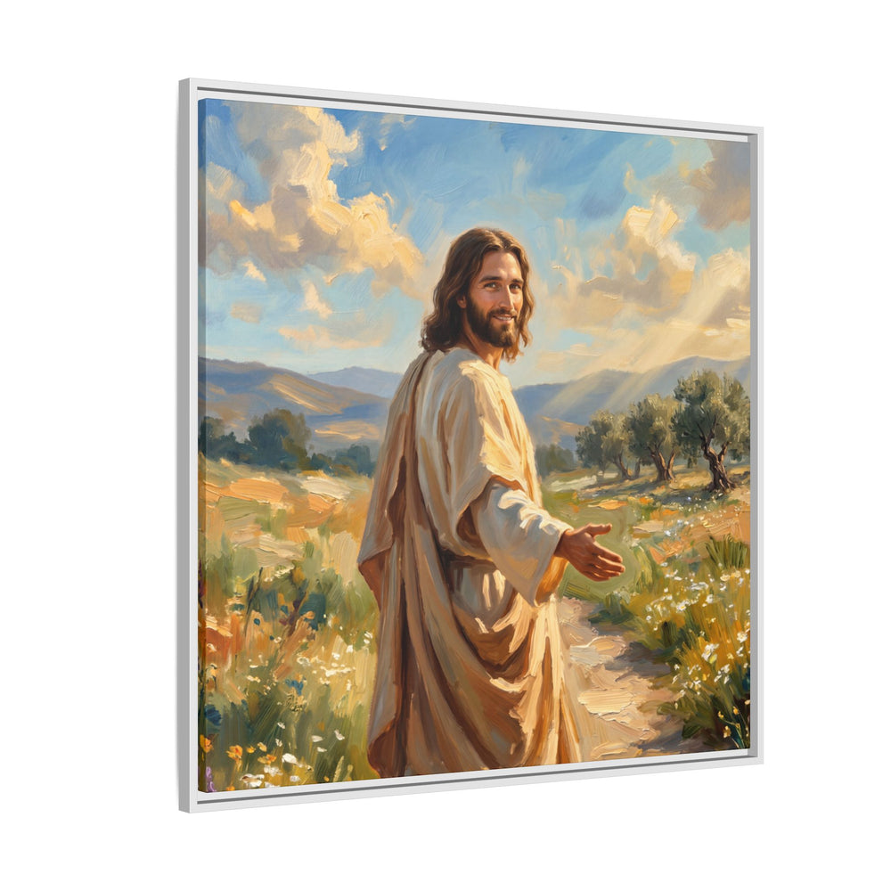 Running to Jesus – Framed Canvas