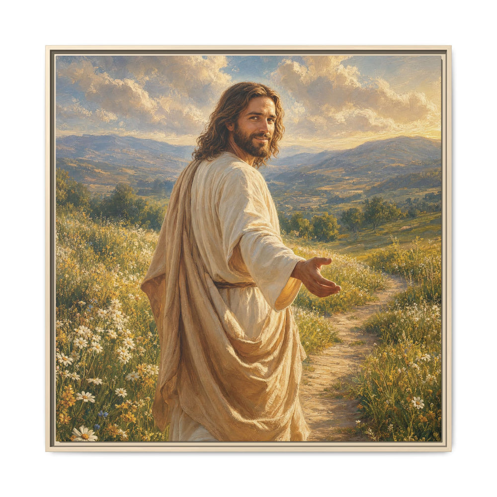 The Good Shepherd – Framed Canvas