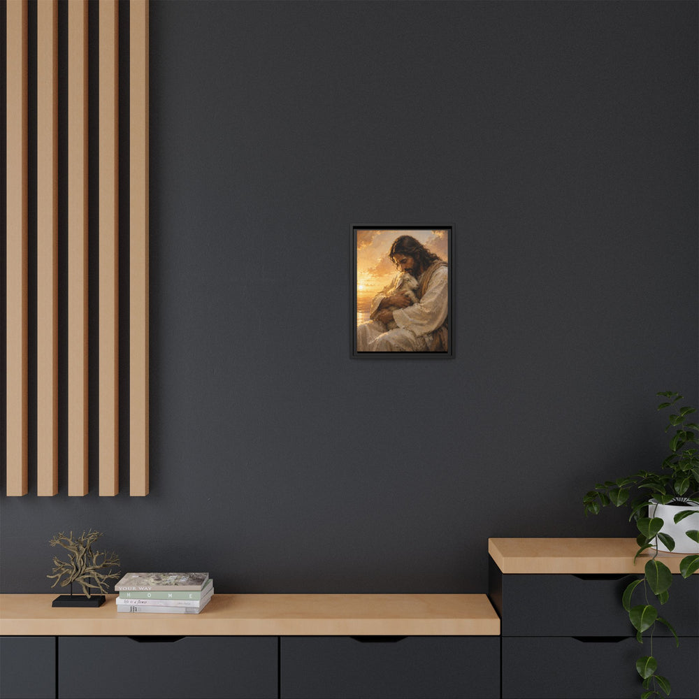 Comfort in His Presence – Framed Canvas