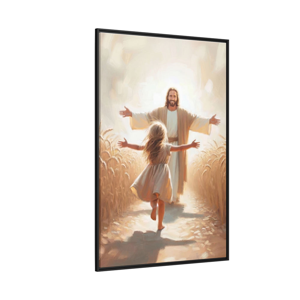 With Open Arms – Framed Canvas