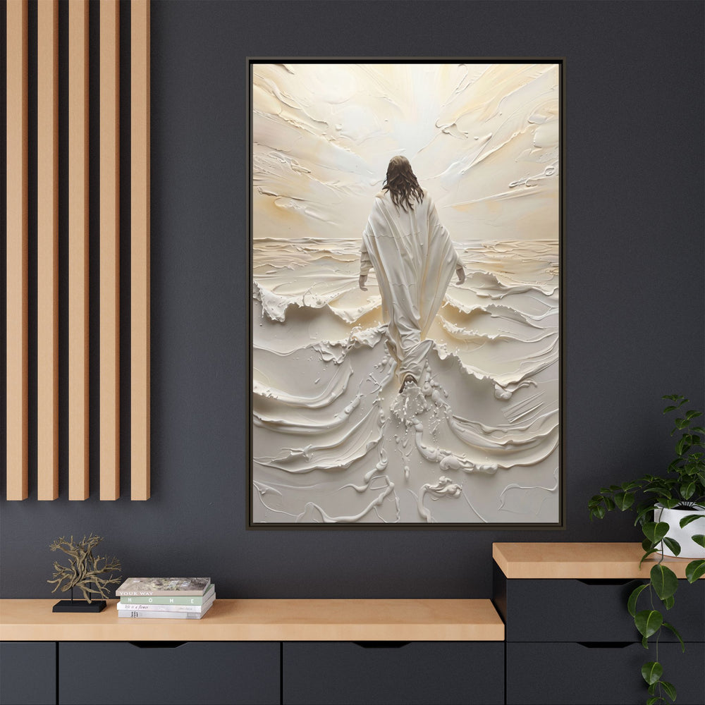 Christ Upon the Waves – Framed Canvas