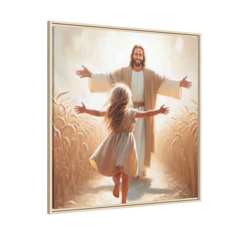 With Open Arms – Framed Canvas