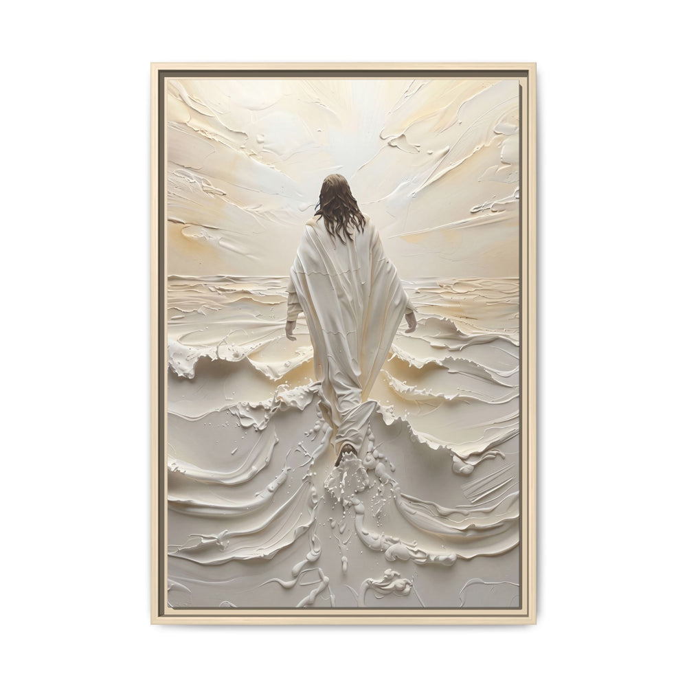 Christ Upon the Waves – Framed Canvas