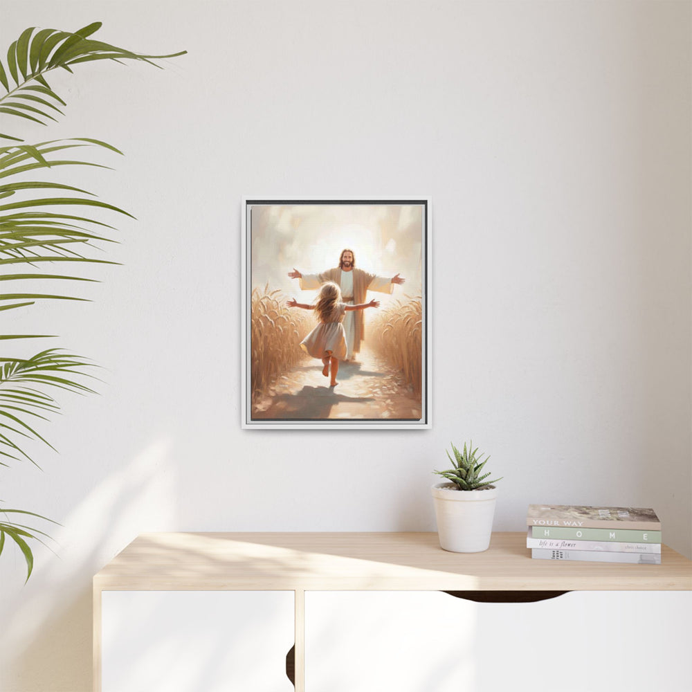 With Open Arms – Framed Canvas