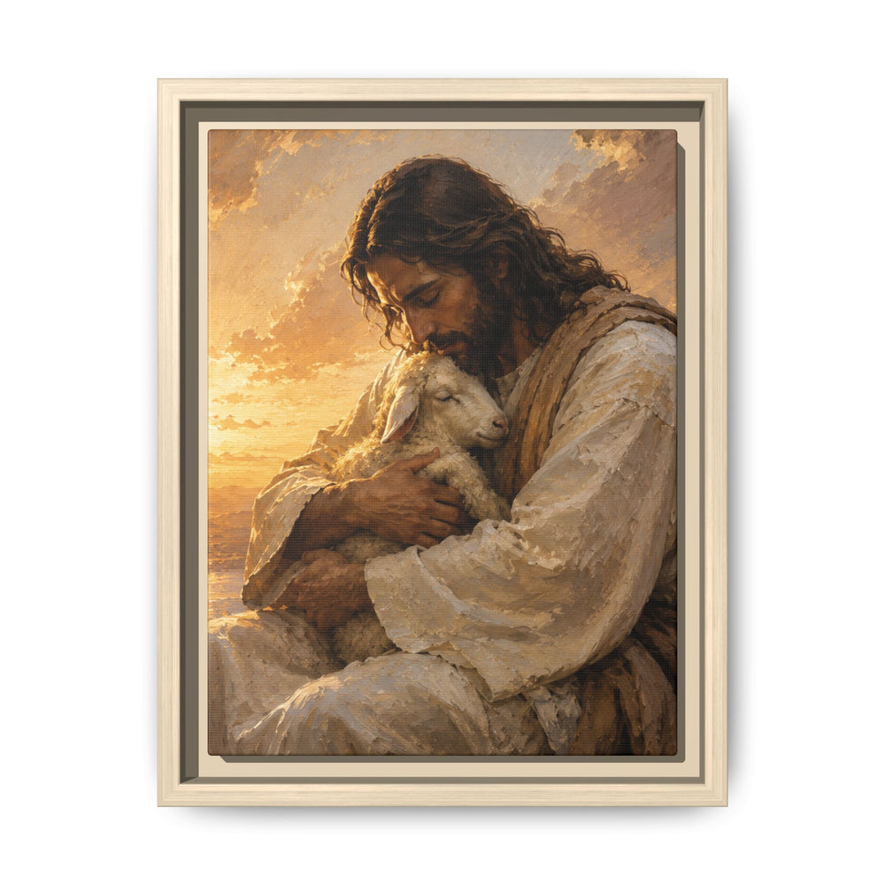 Comfort in His Presence – Framed Canvas