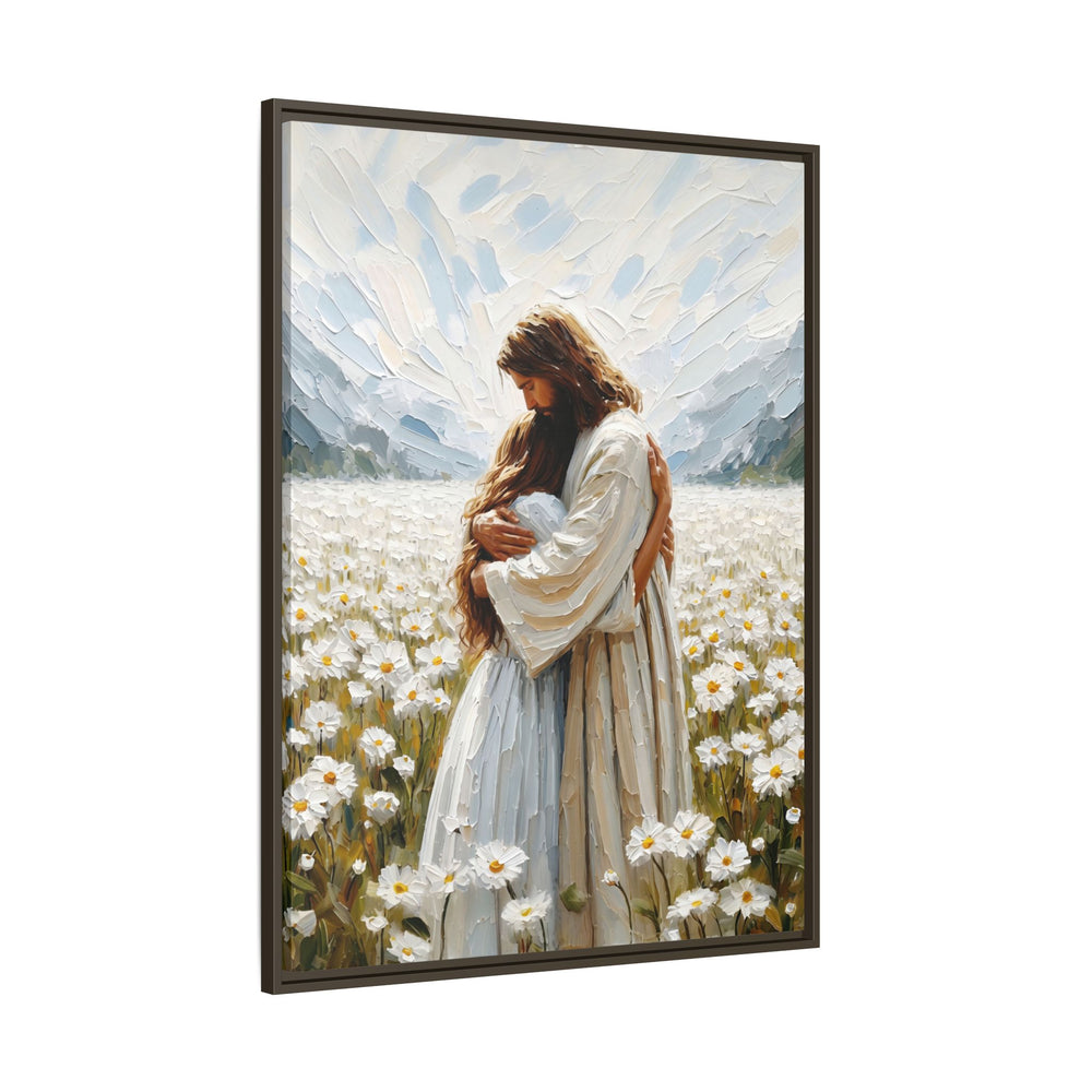 Held by Jesus – Framed Canvas