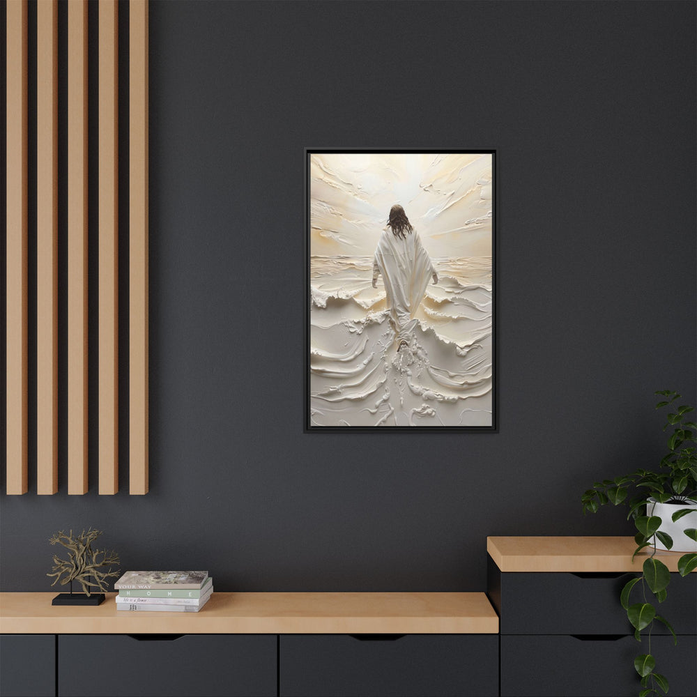 Christ Upon the Waves – Framed Canvas