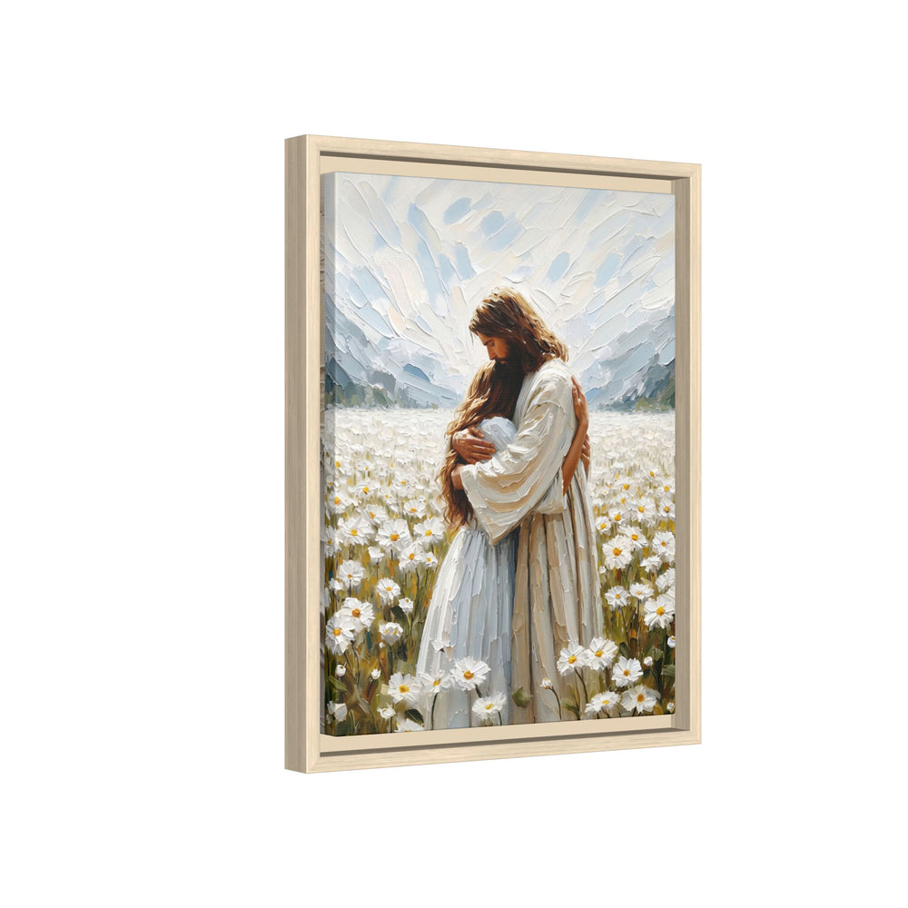 Held by Jesus – Framed Canvas