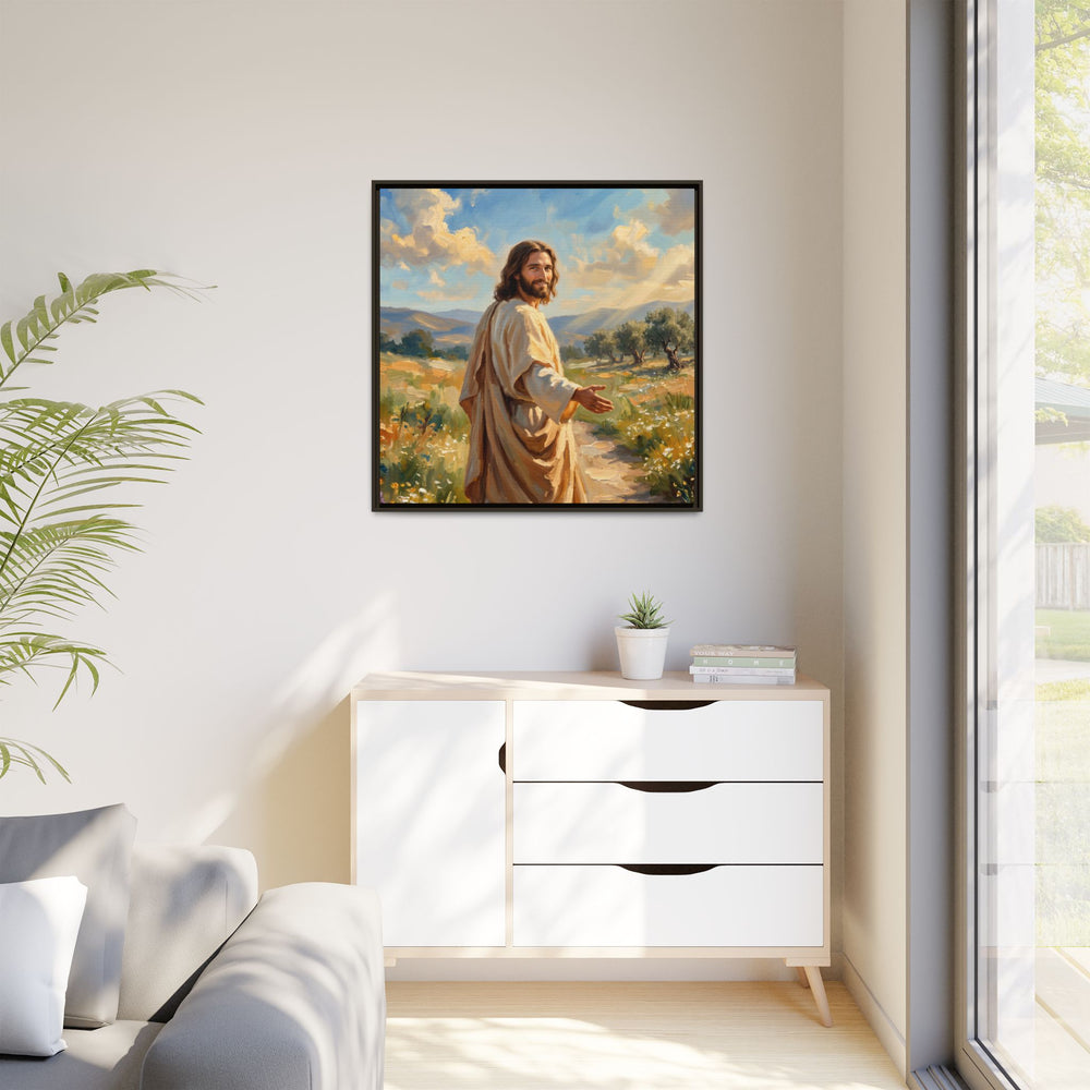 Running to Jesus – Framed Canvas