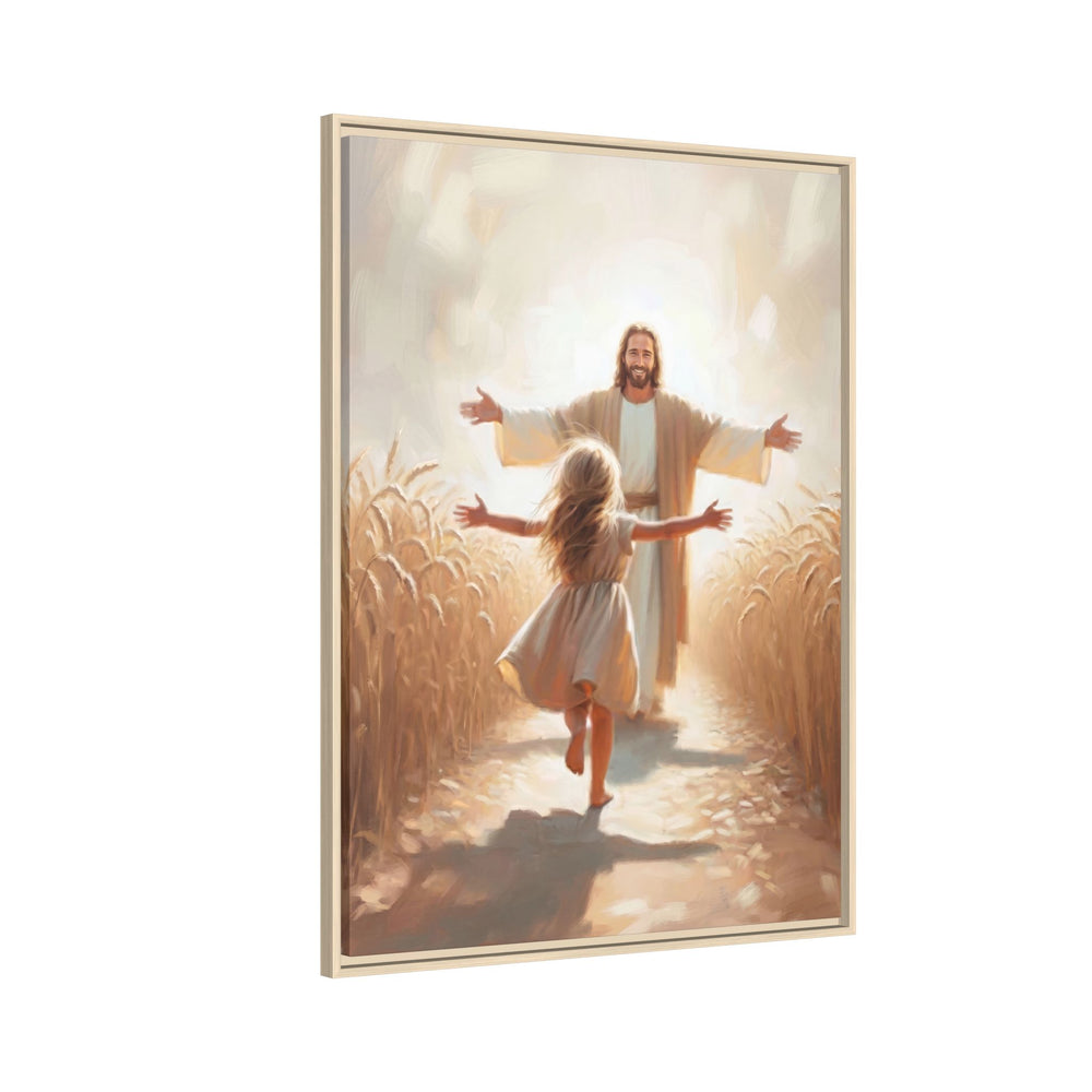 With Open Arms – Framed Canvas