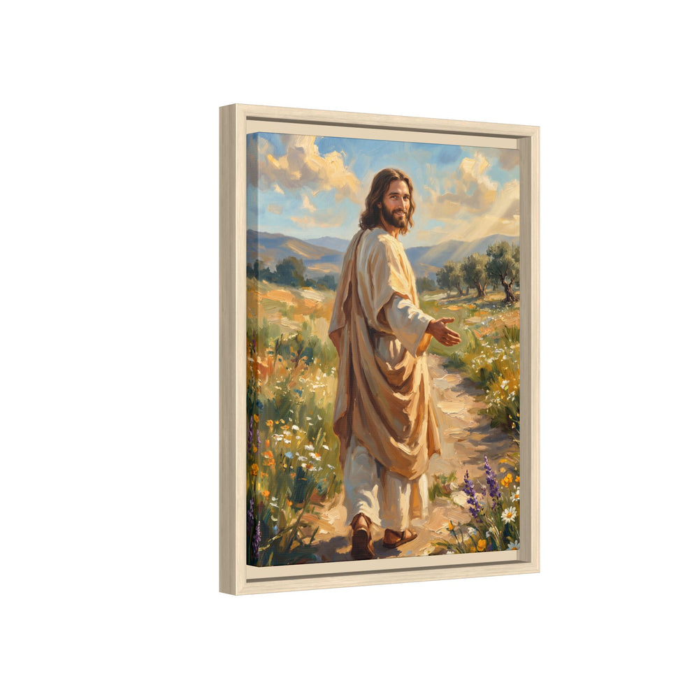 Running to Jesus – Framed Canvas