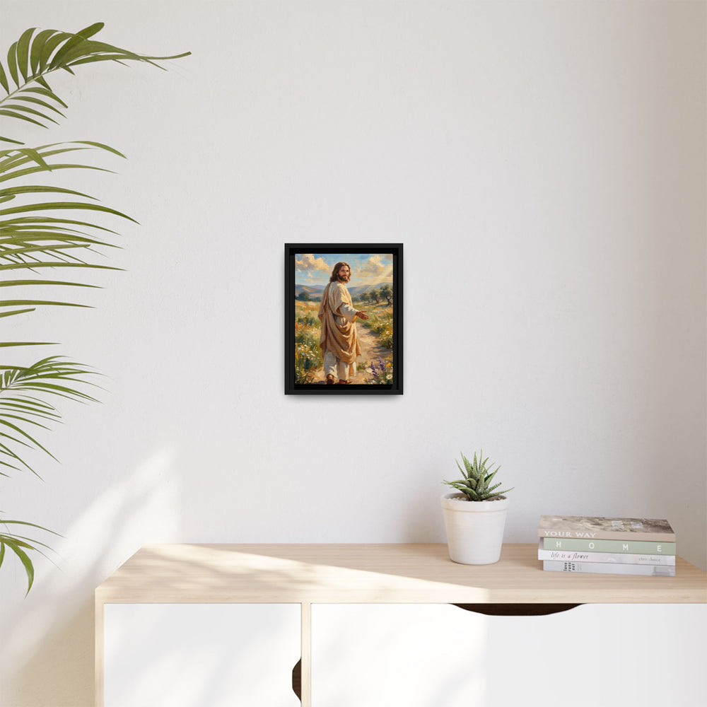 Running to Jesus – Framed Canvas