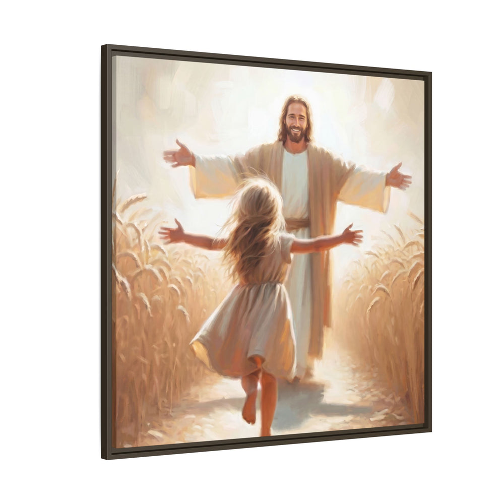 With Open Arms – Framed Canvas