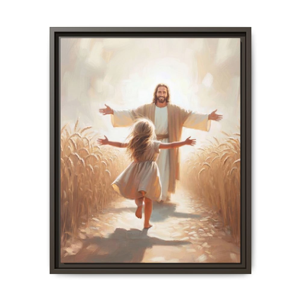 With Open Arms – Framed Canvas