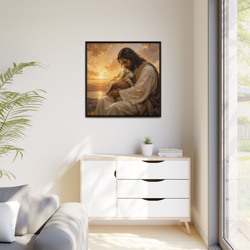Comfort in His Presence – Framed Canvas