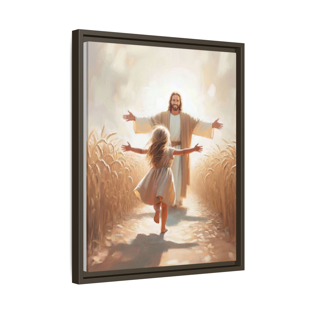 With Open Arms – Framed Canvas