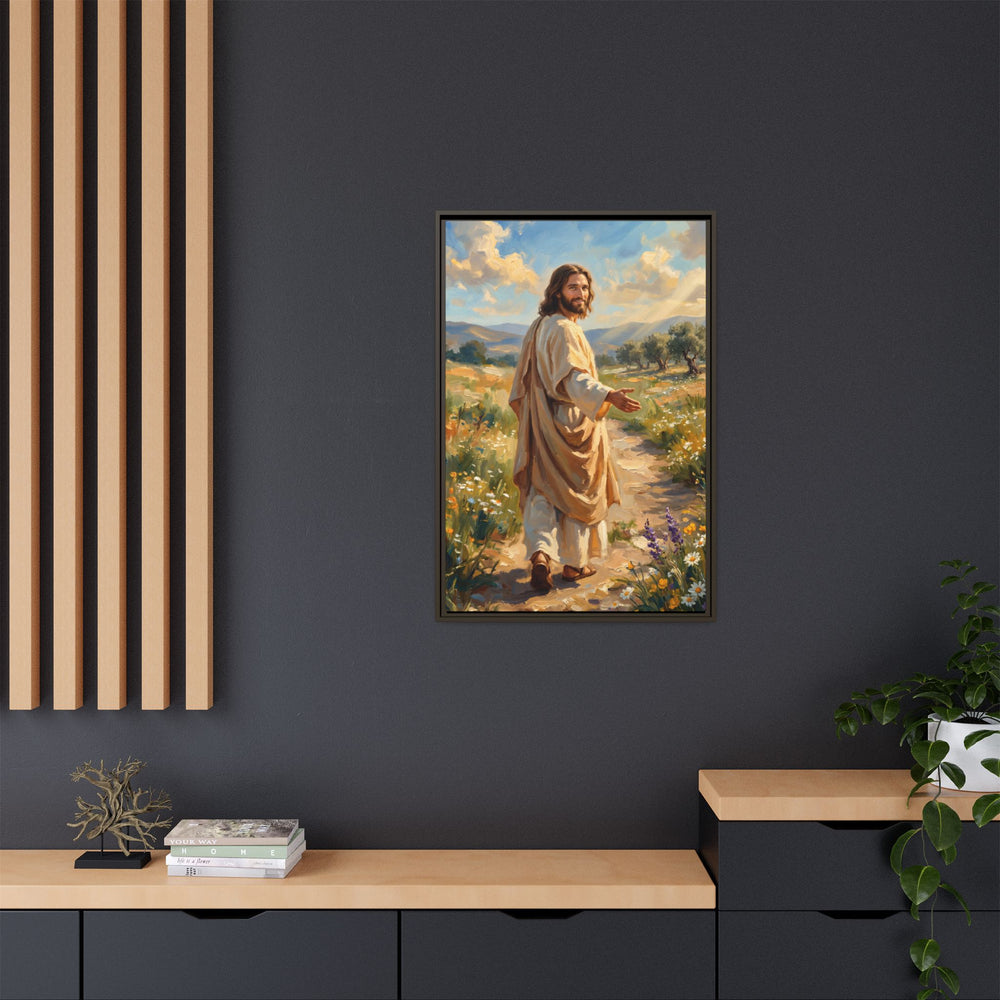 Running to Jesus – Framed Canvas