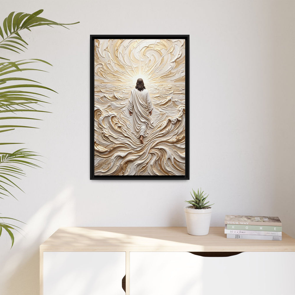 Surrendered in Prayer – Framed Canvas