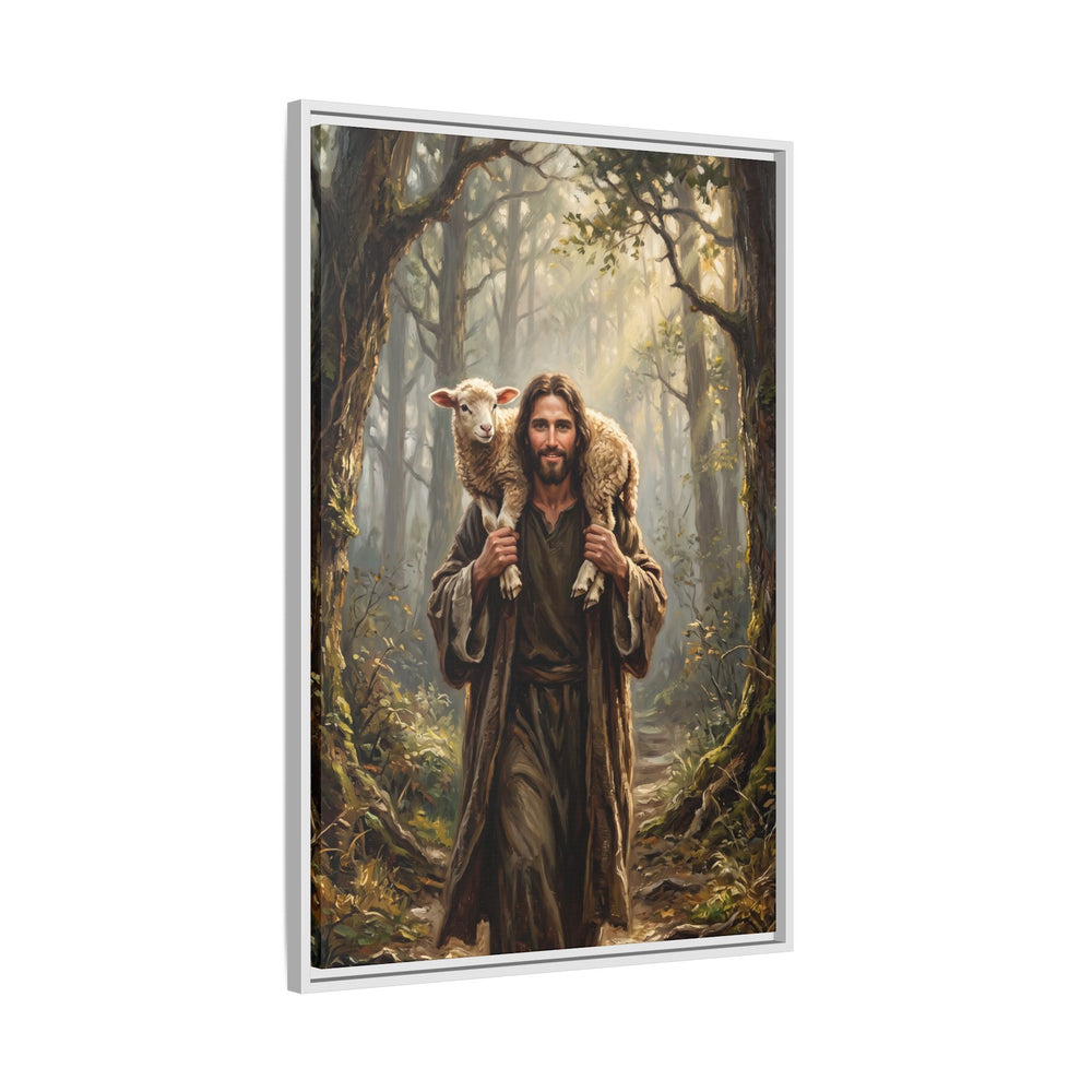 Jesus and the Child – Framed Canvas